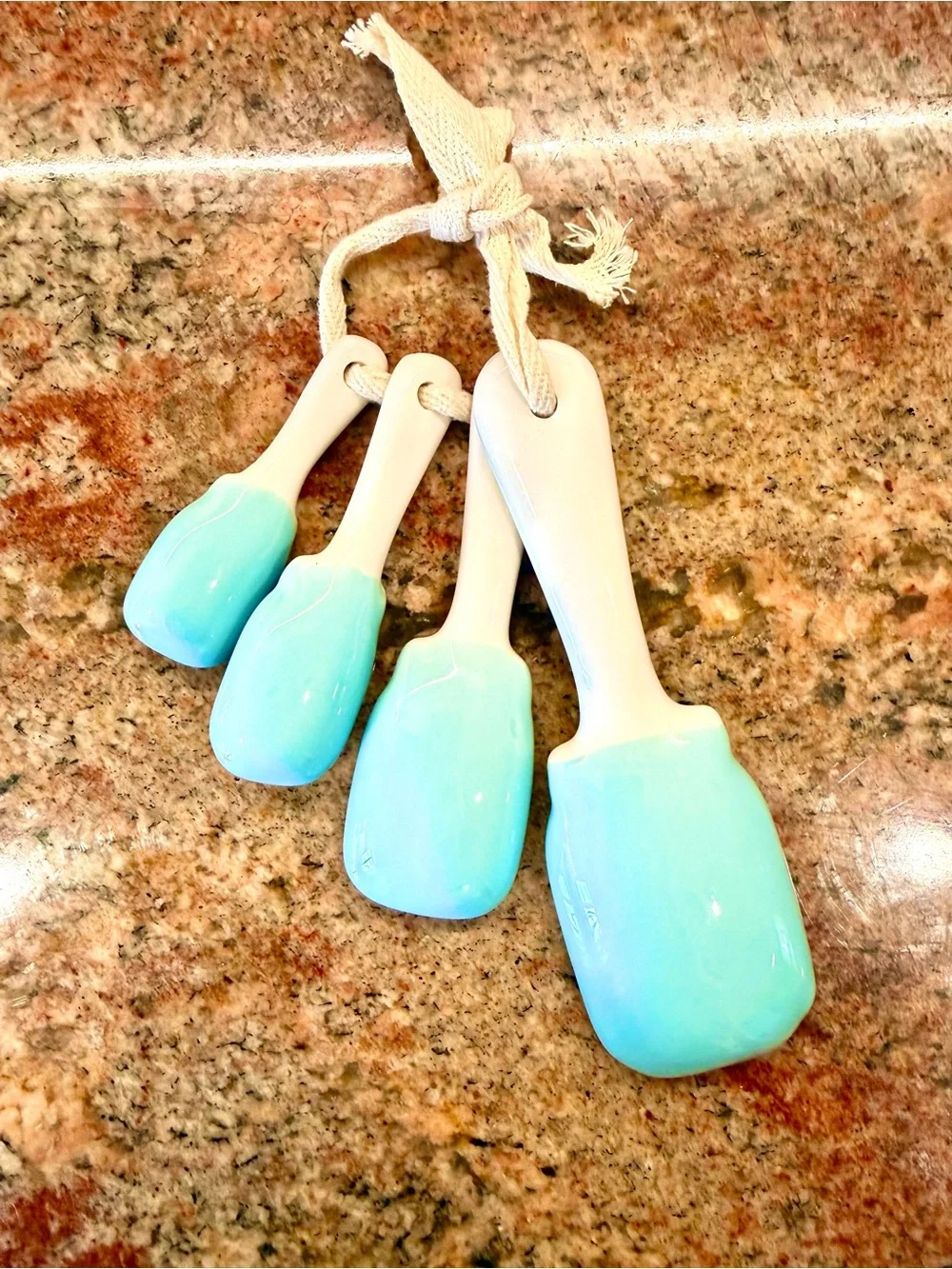 Turquoise Mason Jar Measuring Spoons